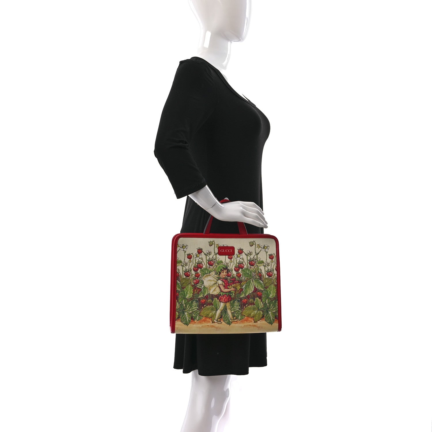 Gucci Coated Canvas Love Parade Kids Strawberry Fairy Tote Multicolor 2 of 13