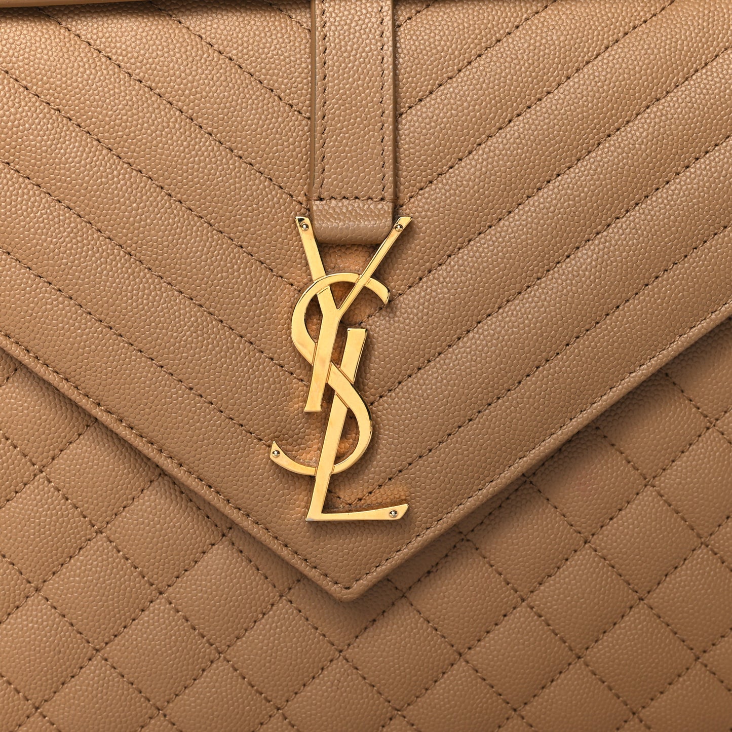 Grain De Poudre Large Tri-Quilt Monogram Satchel Cork