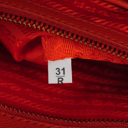 Prada Saffiano Lux Large Tote Papaya 8 of 9