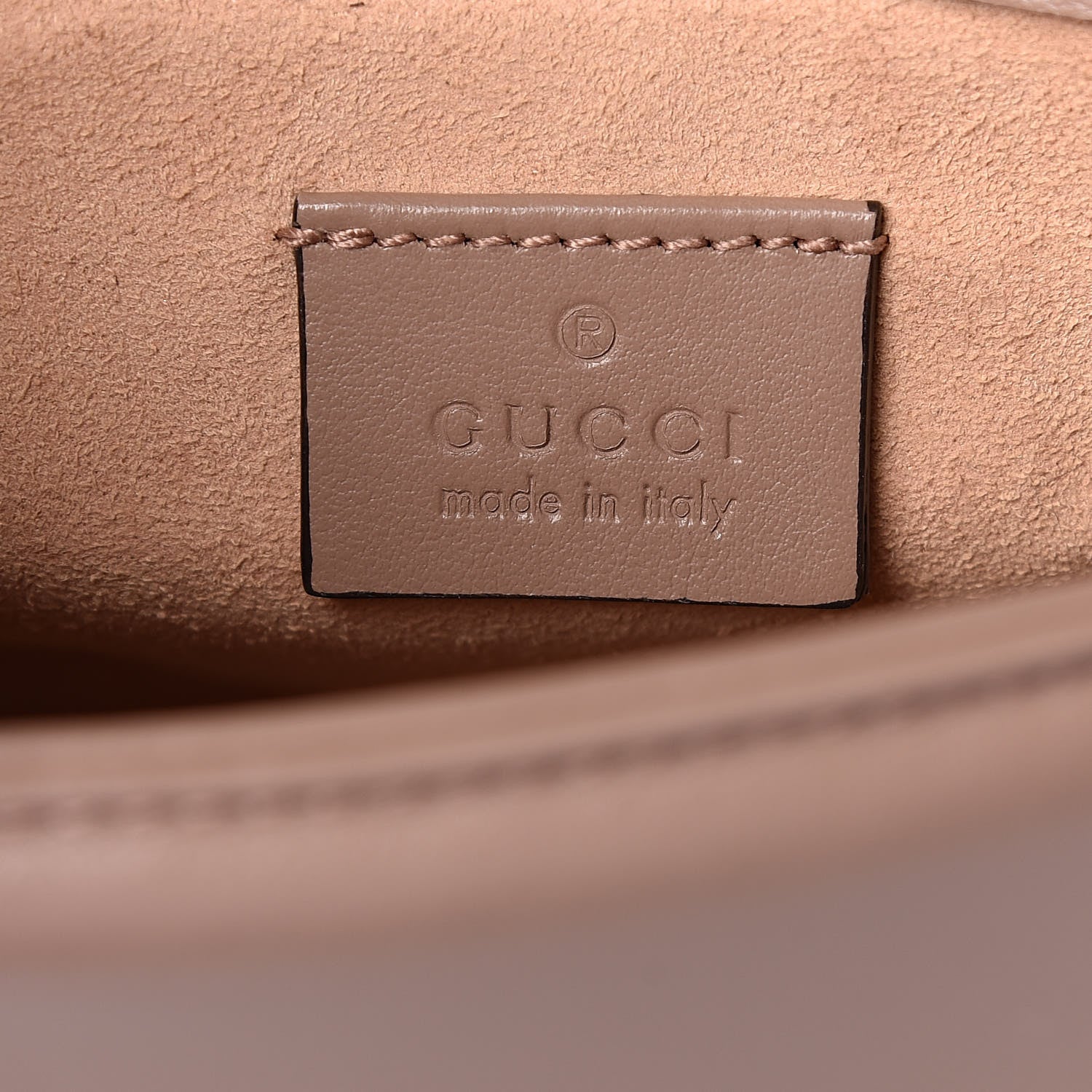 Gucci Calfskin Matelasse Mini GG Marmont Top Handle Shoulder Bag Porcelain Rose 6 of 10