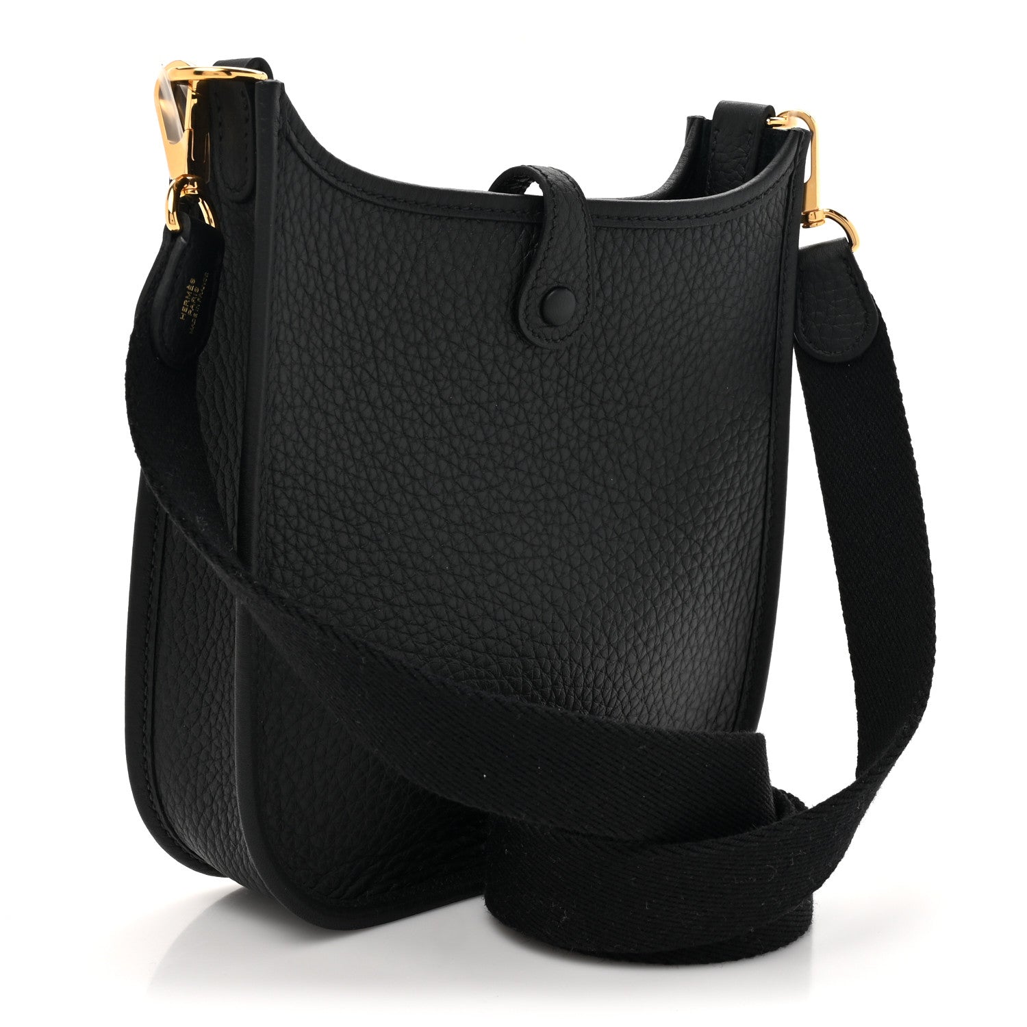 Hermes Taurillon Clemence Evelyne TPM Black 3 of 11