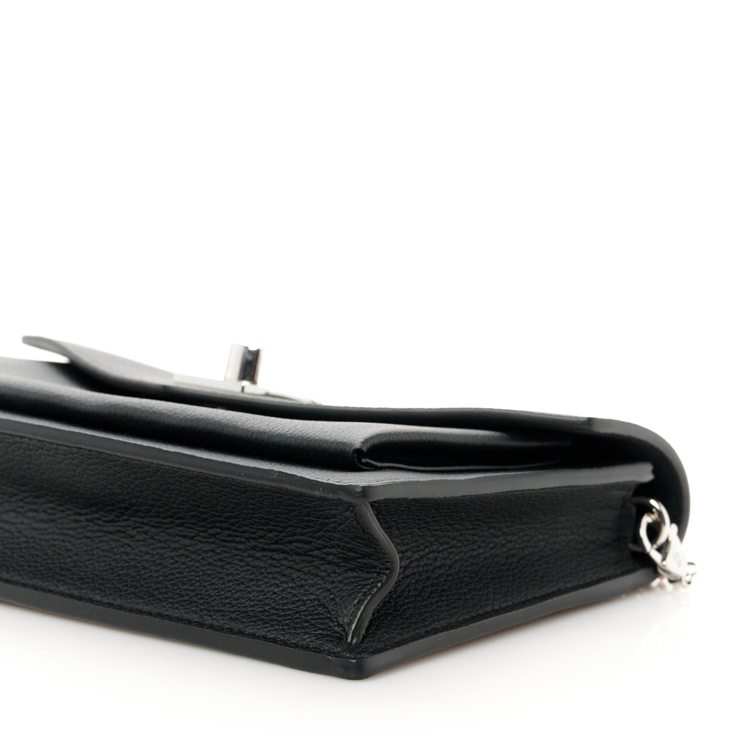Soft Calfskin My Lockme Chain Pochette Black