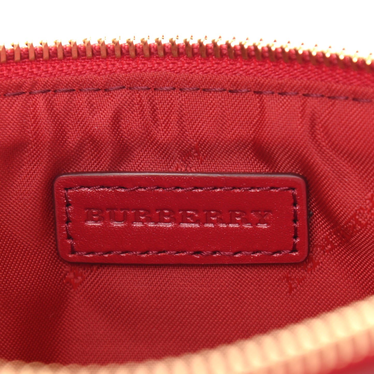 Haymarket Check Small Peyton Crossbody Clutch Bag Military Red