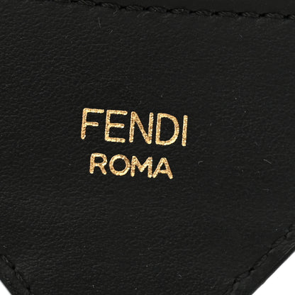 Fendi Cannete Ribbon Poly Vitello Century Logo Adjustable Strap You Lollipop Limon Black 3 of 5