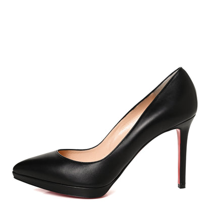 Christian Louboutin Shiny Nappa Pigalle Plato 100 Pumps 40.5 Black 1 of 10