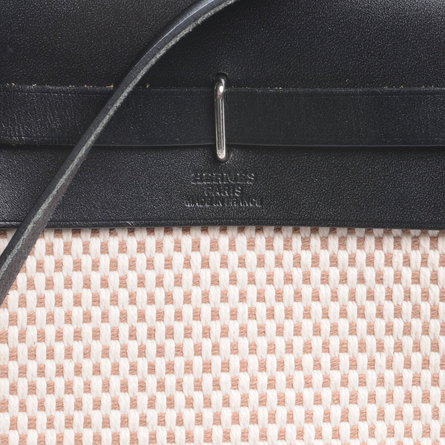 Hermes Toile Herbag TPM Natural and Noir 6 of 6