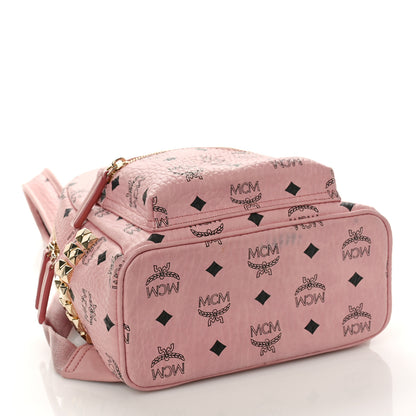 MCM Visetos Small Side Stud Stark Backpack Soft Pink 4 of 8
