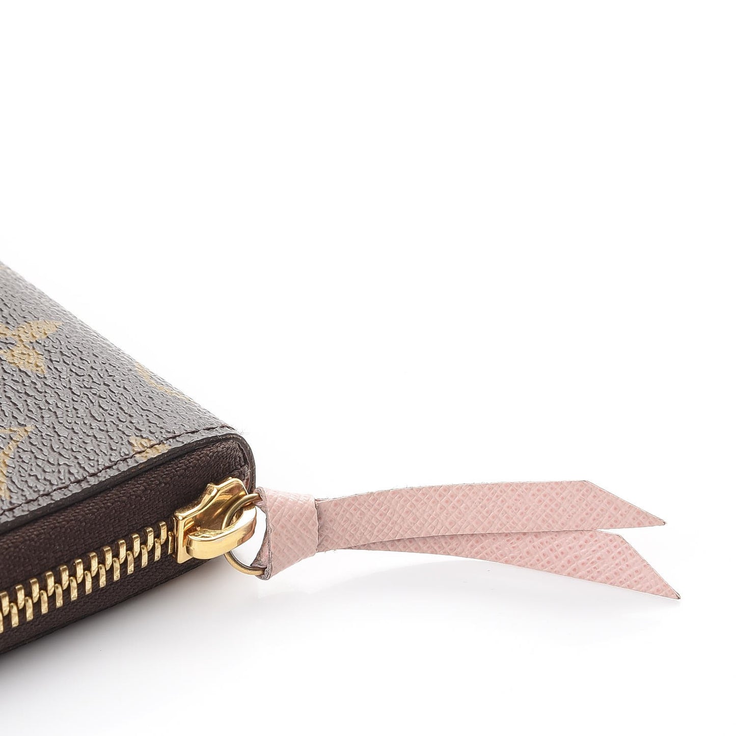 Monogram Clemence Wallet Rose Ballerine