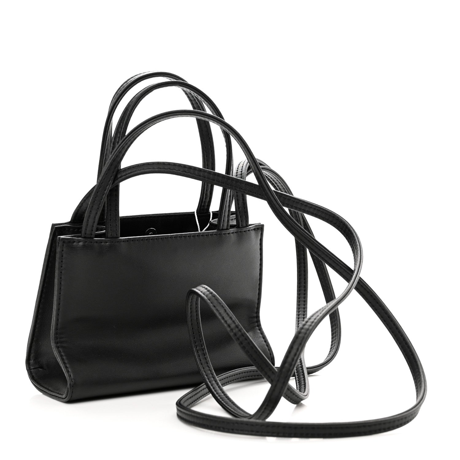 Telfar Vegan Leather Small Shopping Bag Black 3 of 10
