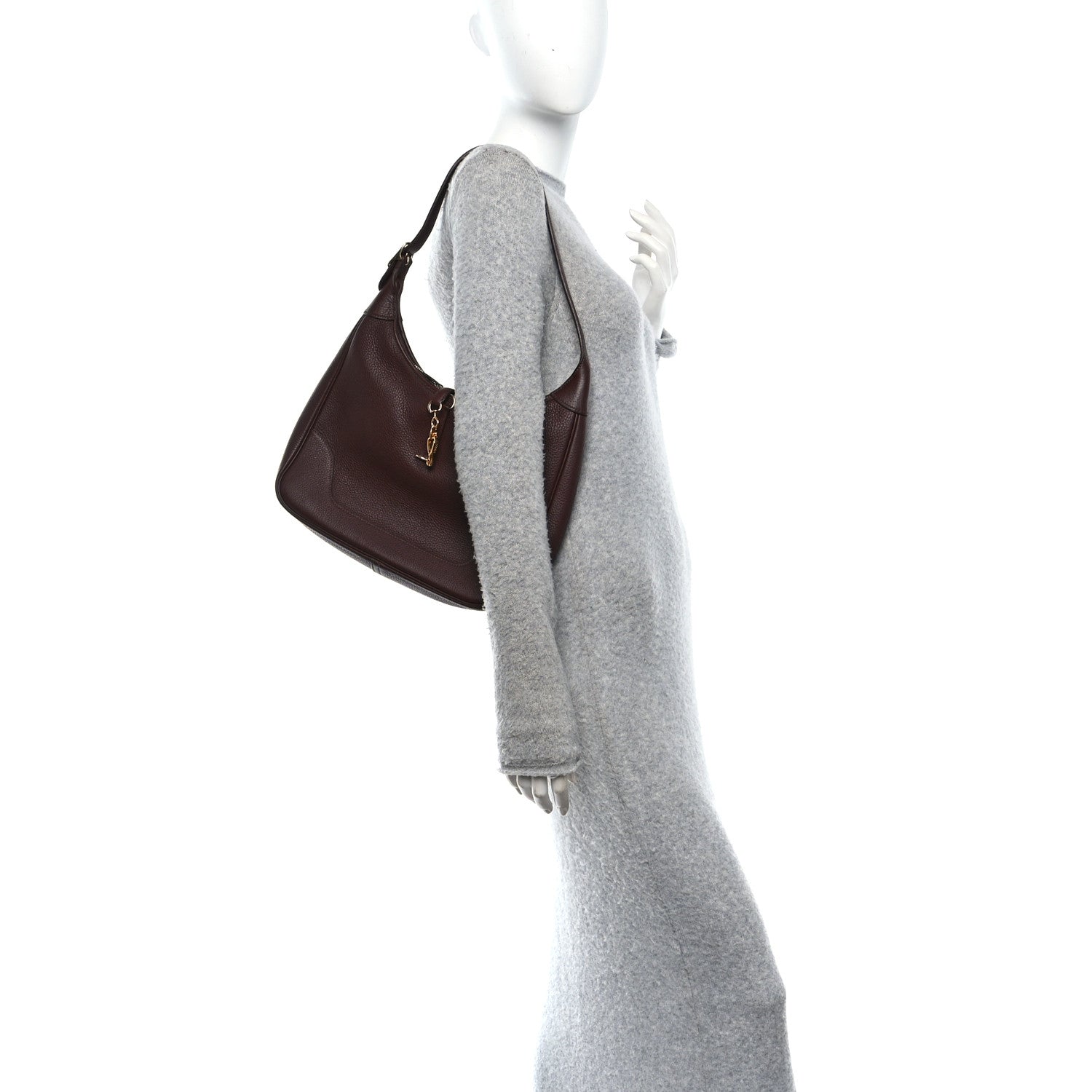 Hermes Taurillon Clemence Trim II 31 Chocolate 2 of 10