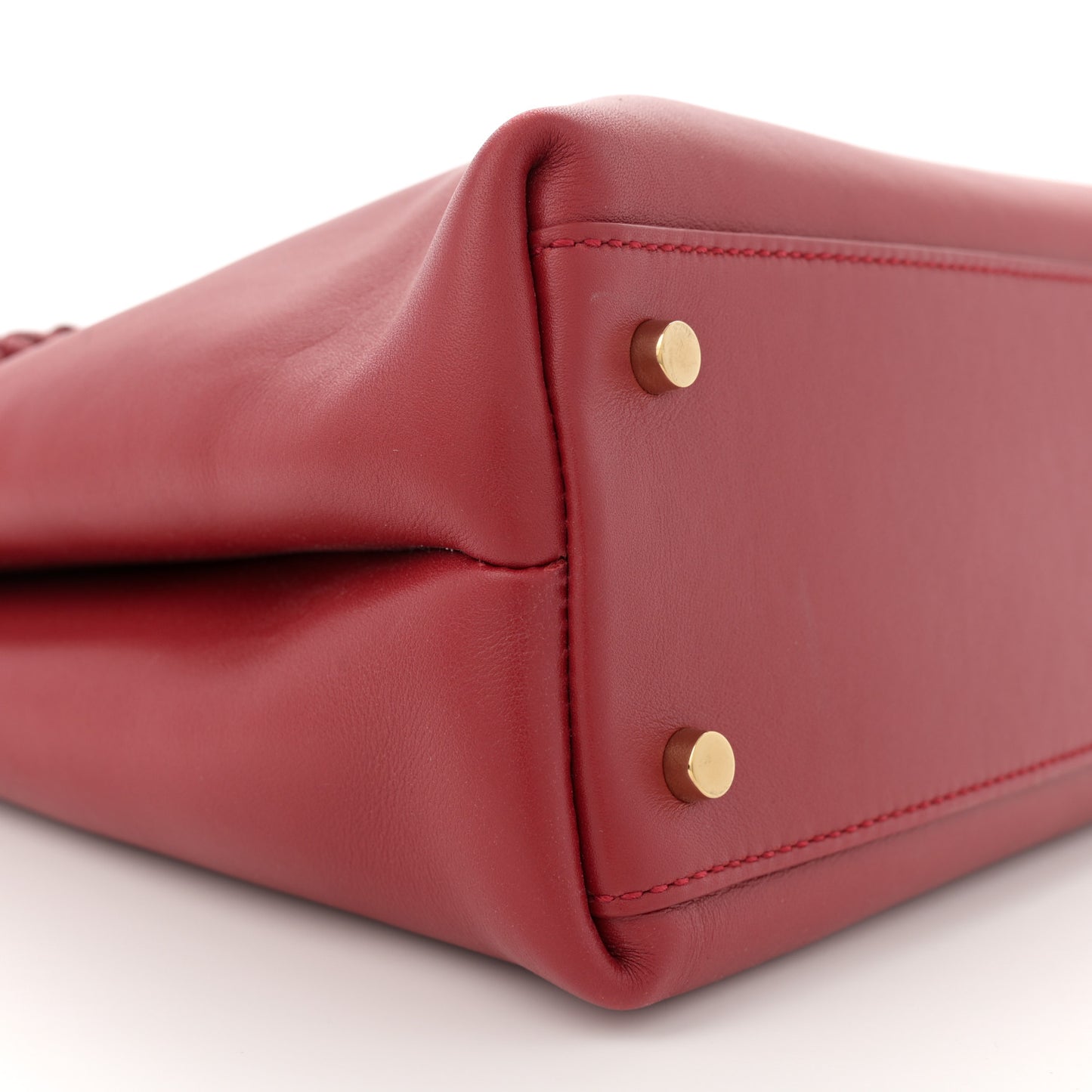 Silky Calfskin Medium Andiamo Shoulder Bag Rosewood Space