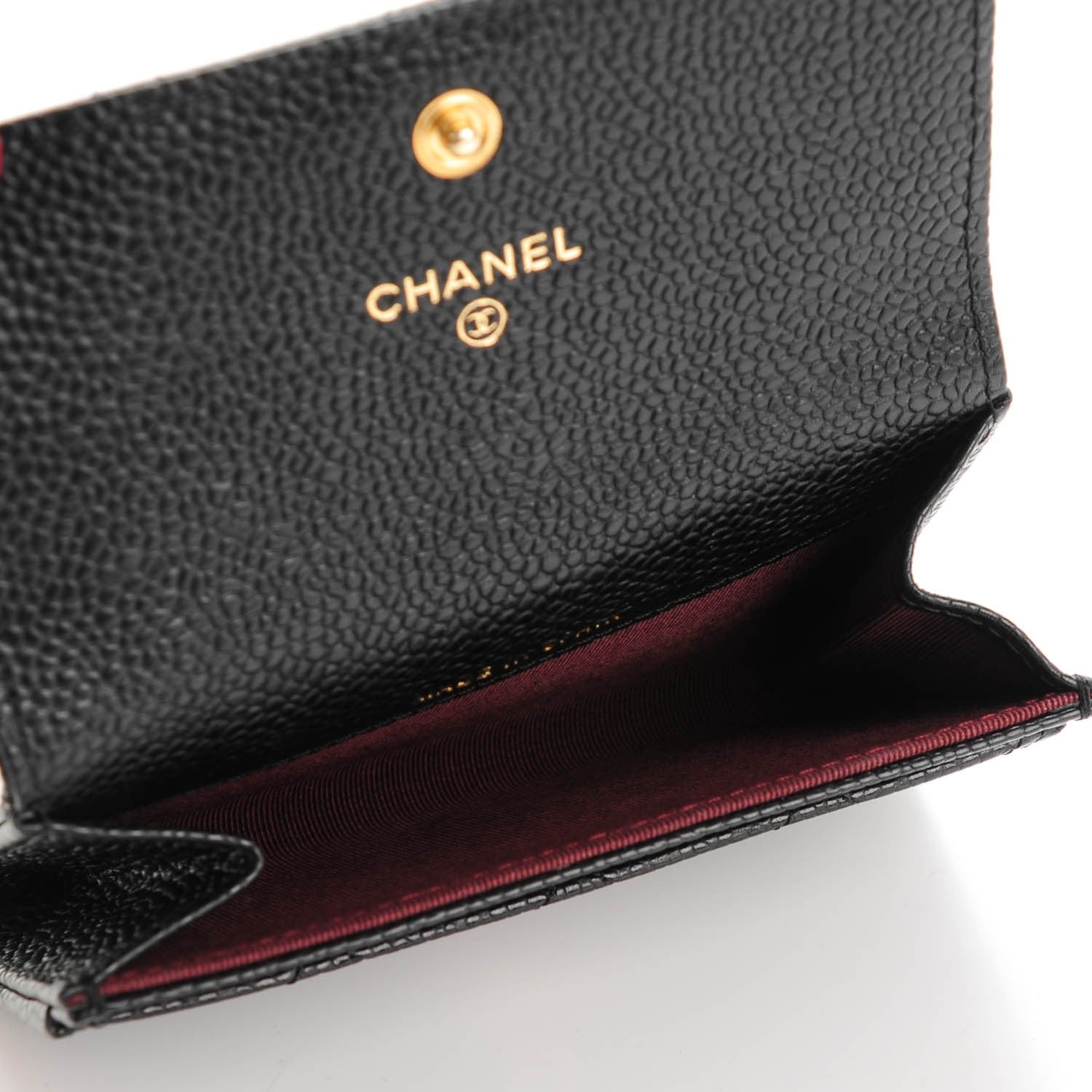 Chanel Caviar Quilted Flap Card Holder Black 5 of 8
