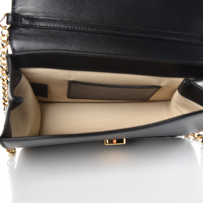 Chloe Calfskin Suede C Clutch With Chain Black 5 of 10