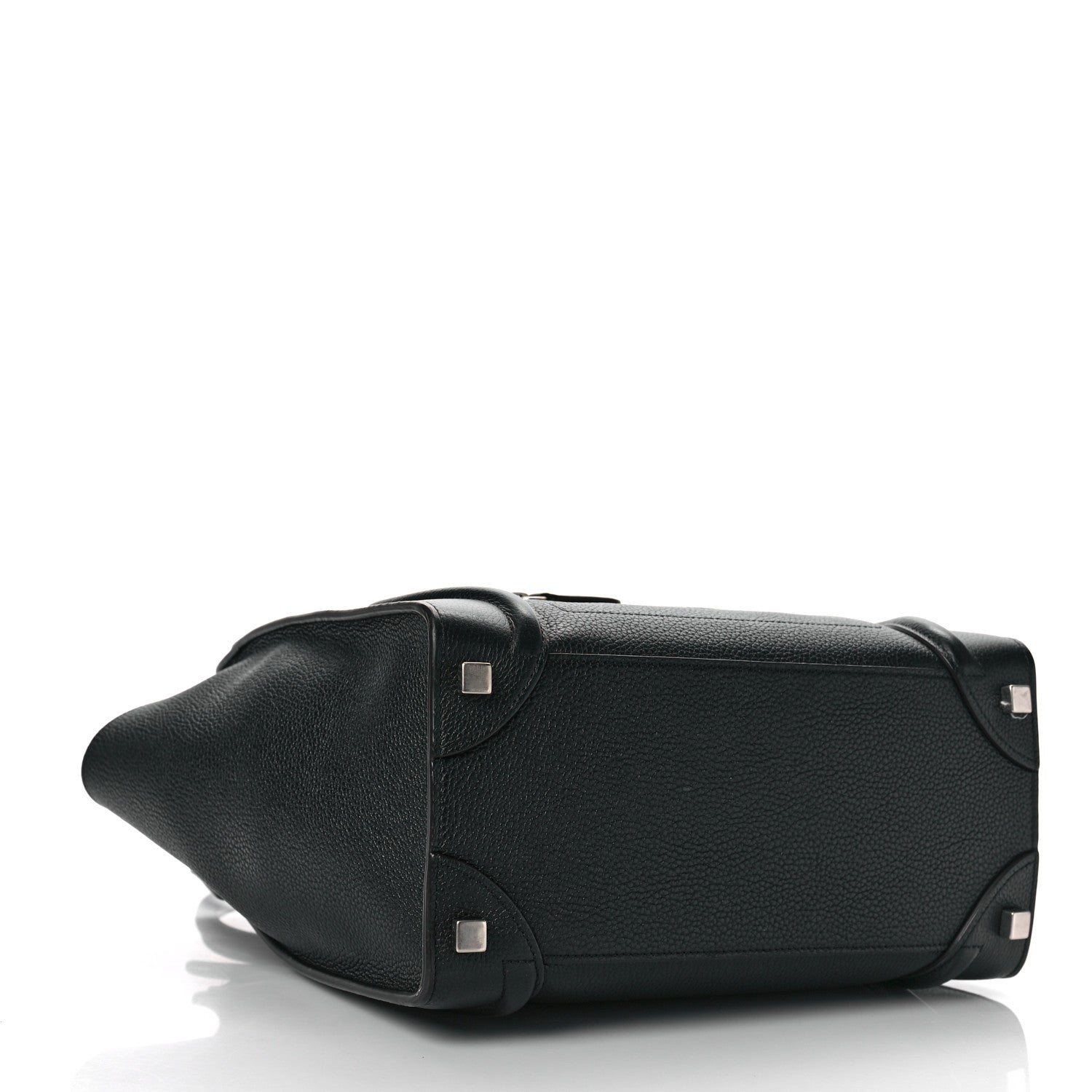 Celine Drummed Calfskin Micro Luggage Black 3 of 7