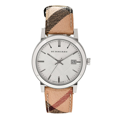 Burberry Stainless Steel Calfskin 38mm The City Quartz Watch BU9025 1 of 5