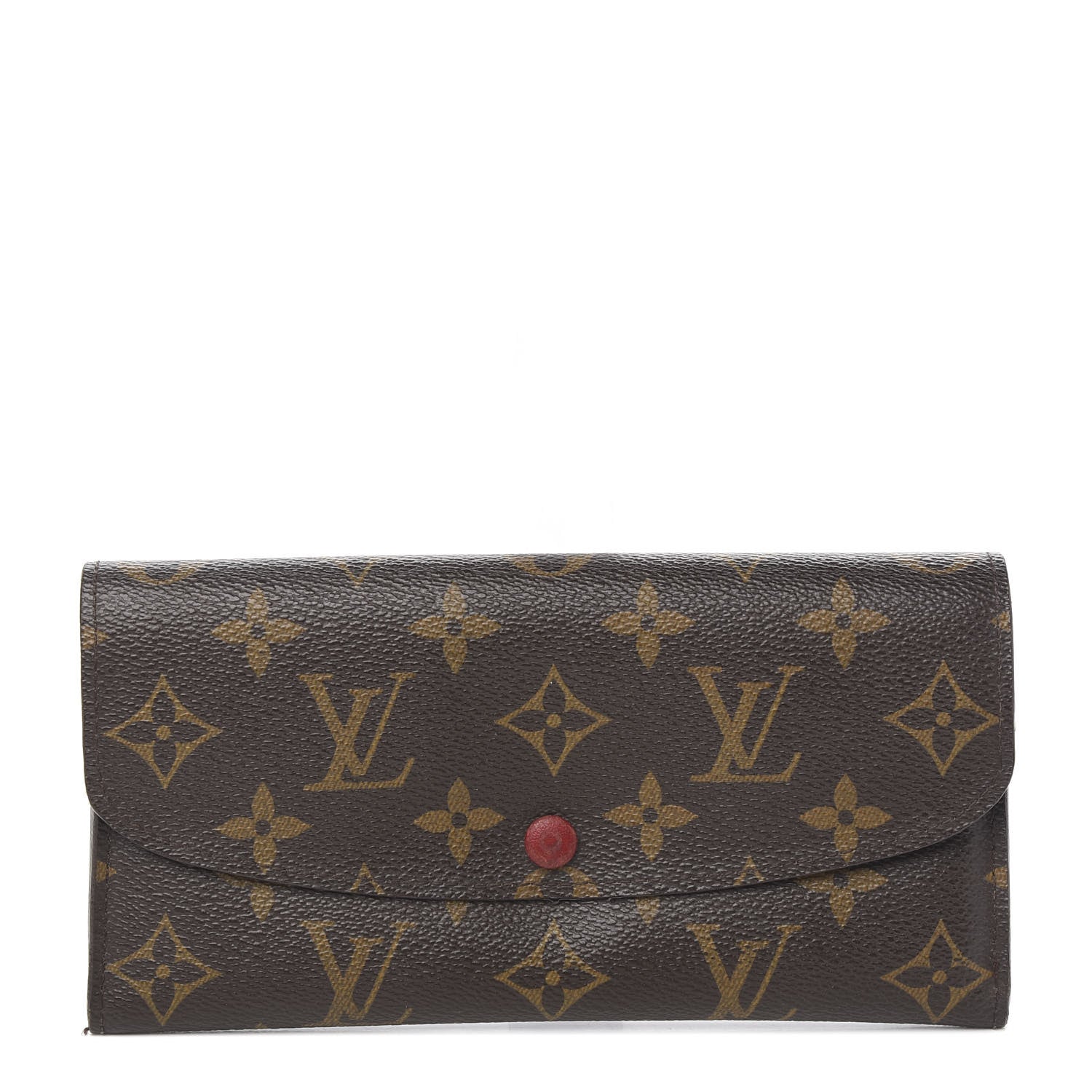 Louis Vuitton Monogram Emilie Wallet Red 1 of 11