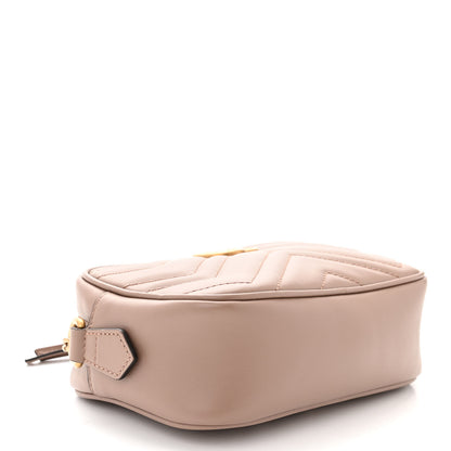 Gucci Calfskin Matelasse Mini GG Marmont Chain Shoulder Bag Porcelain Rose 4 of 11