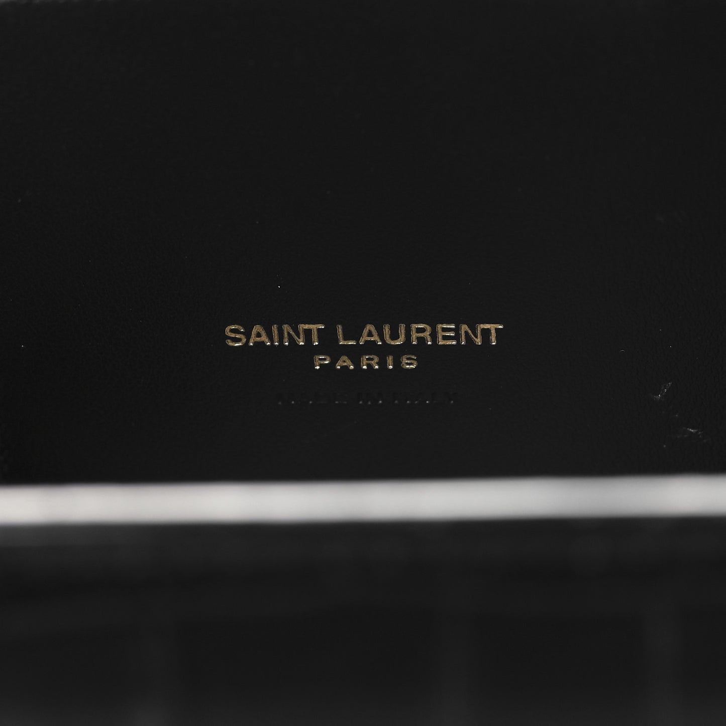 Calfskin Crocodile Embossed Baby Sac De Jour Black