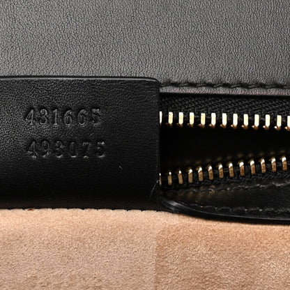 Gucci Calfskin Medium Sylvie Top Handle Bag Black 7 of 10