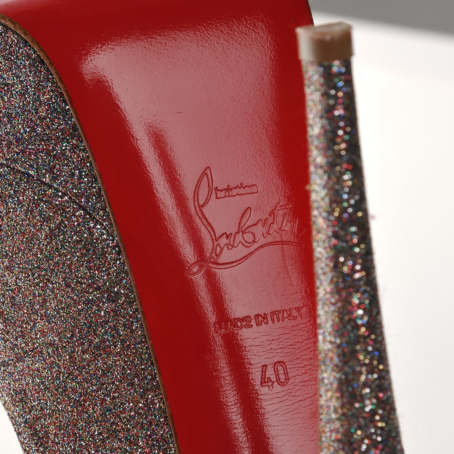 Glitter Lady Peep Sling 150 Pumps 40 Multicolor
