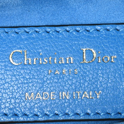 Christian Dior Goatskin Micro Saddle Bag With Strap Blue 6 of 10