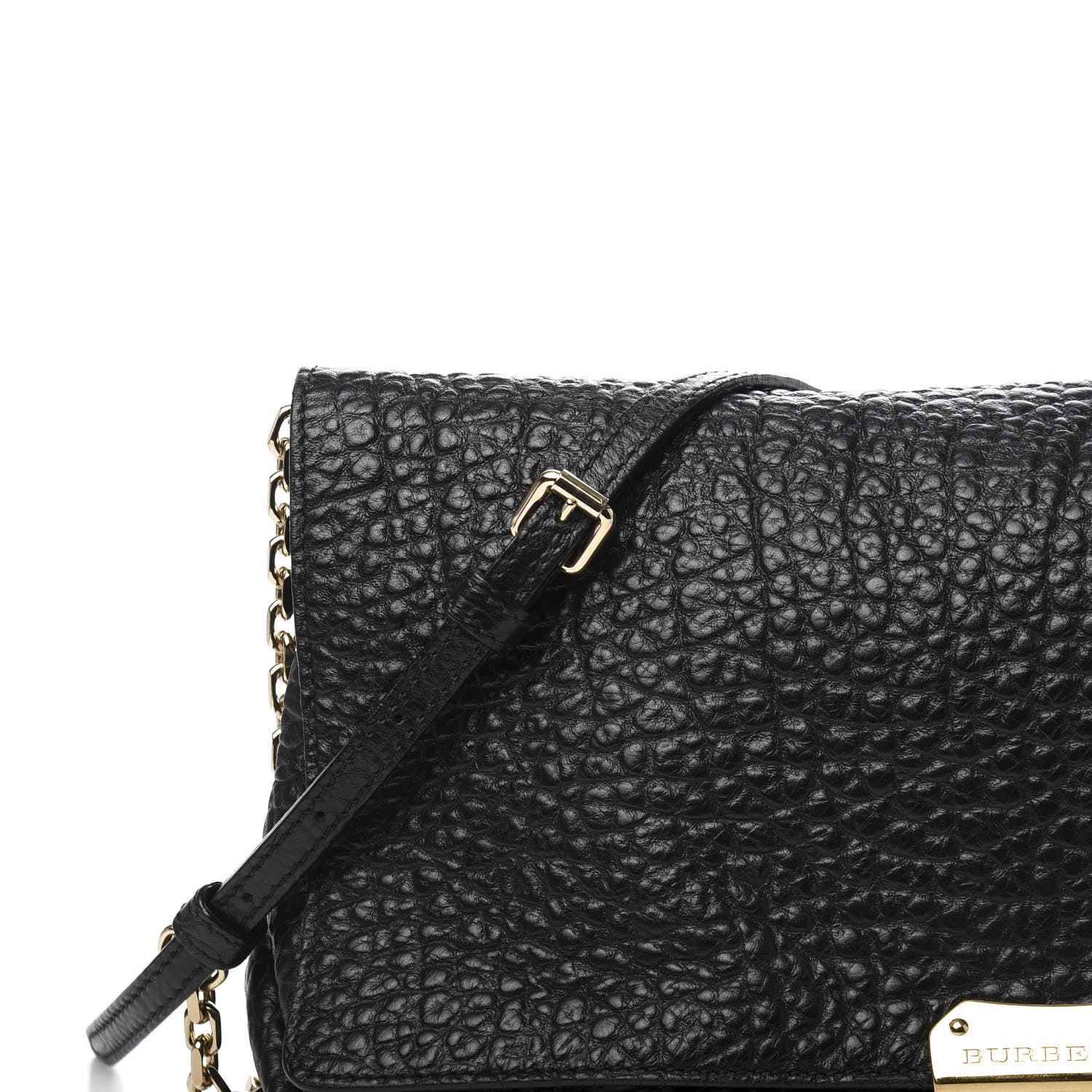 Burberry Signature Grain Medium Mildenhall Crossbody Bag Black 11 of 13