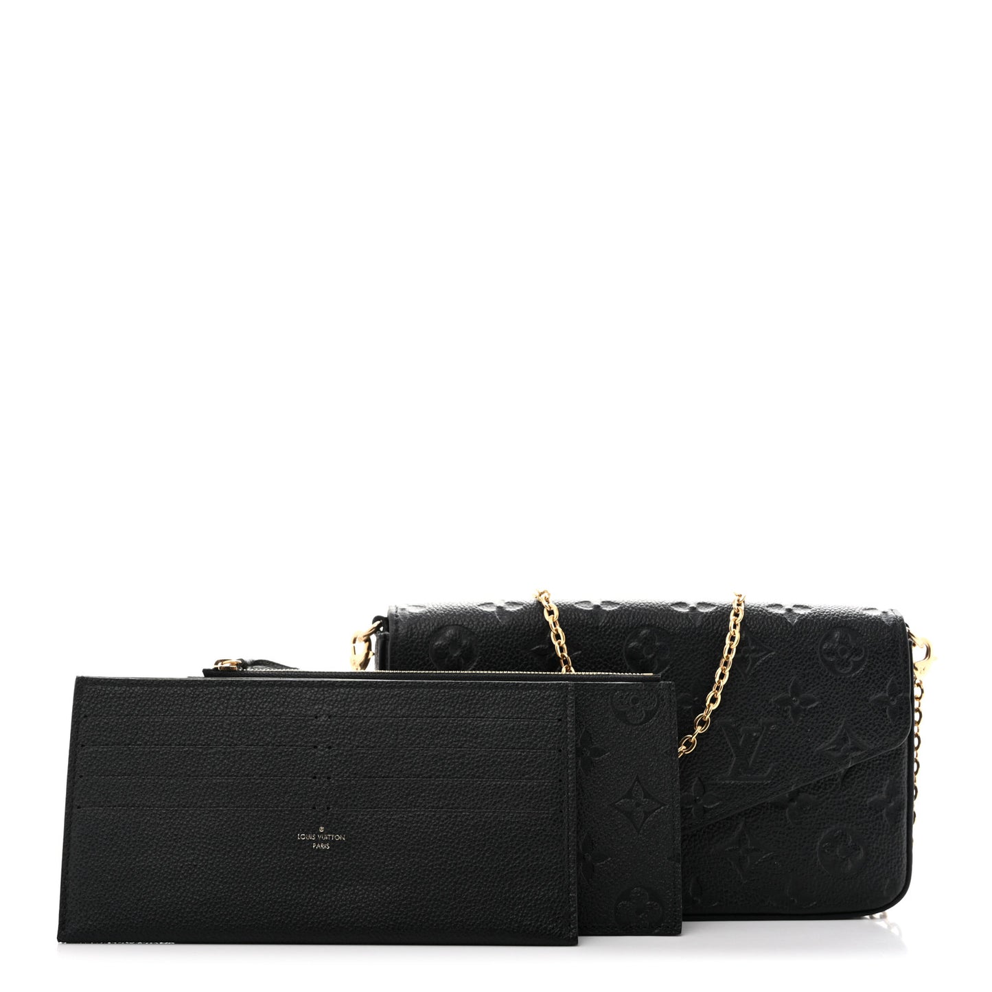 Empreinte Pochette Felicie Chain Wallet Black
