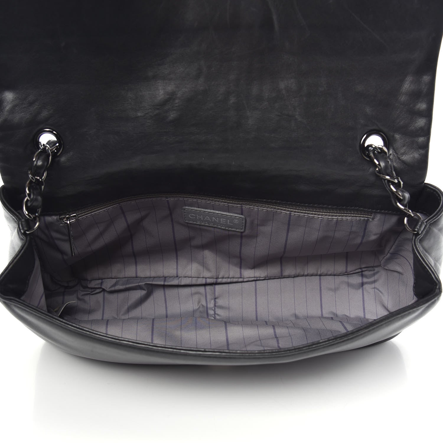 Chanel Lambskin Studded CC East West Flap Black 5 of 15