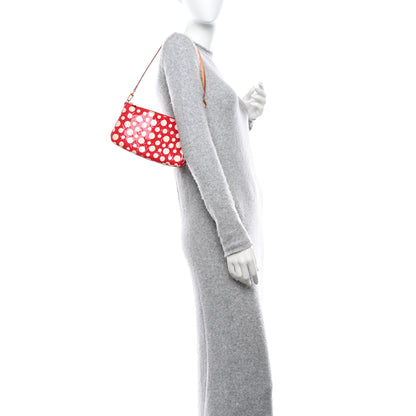 Louis Vuitton Vernis Kusama Infinity Dots Pochette Accessories Red 2 of 15