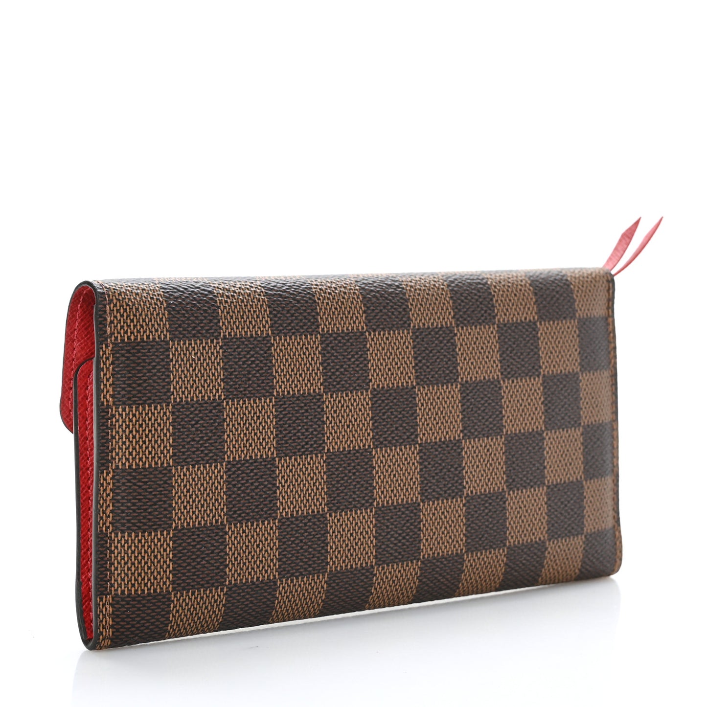 Damier Ebene Josephine Wallet Red