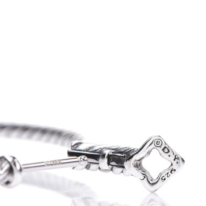 David Yurman Sterling Silver Cable Classics Extra Large Hoop Earrings 4 of 4