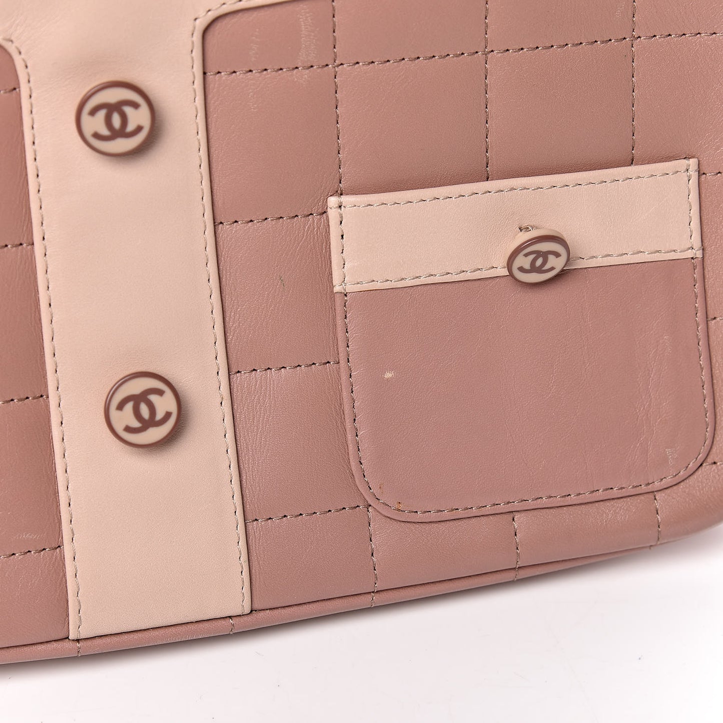 Calfskin Quilted Small Girl Shoulder Bag Beige