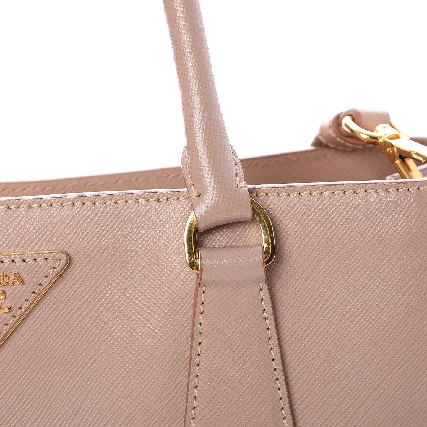 Saffiano Lux Medium Tote Cammeo