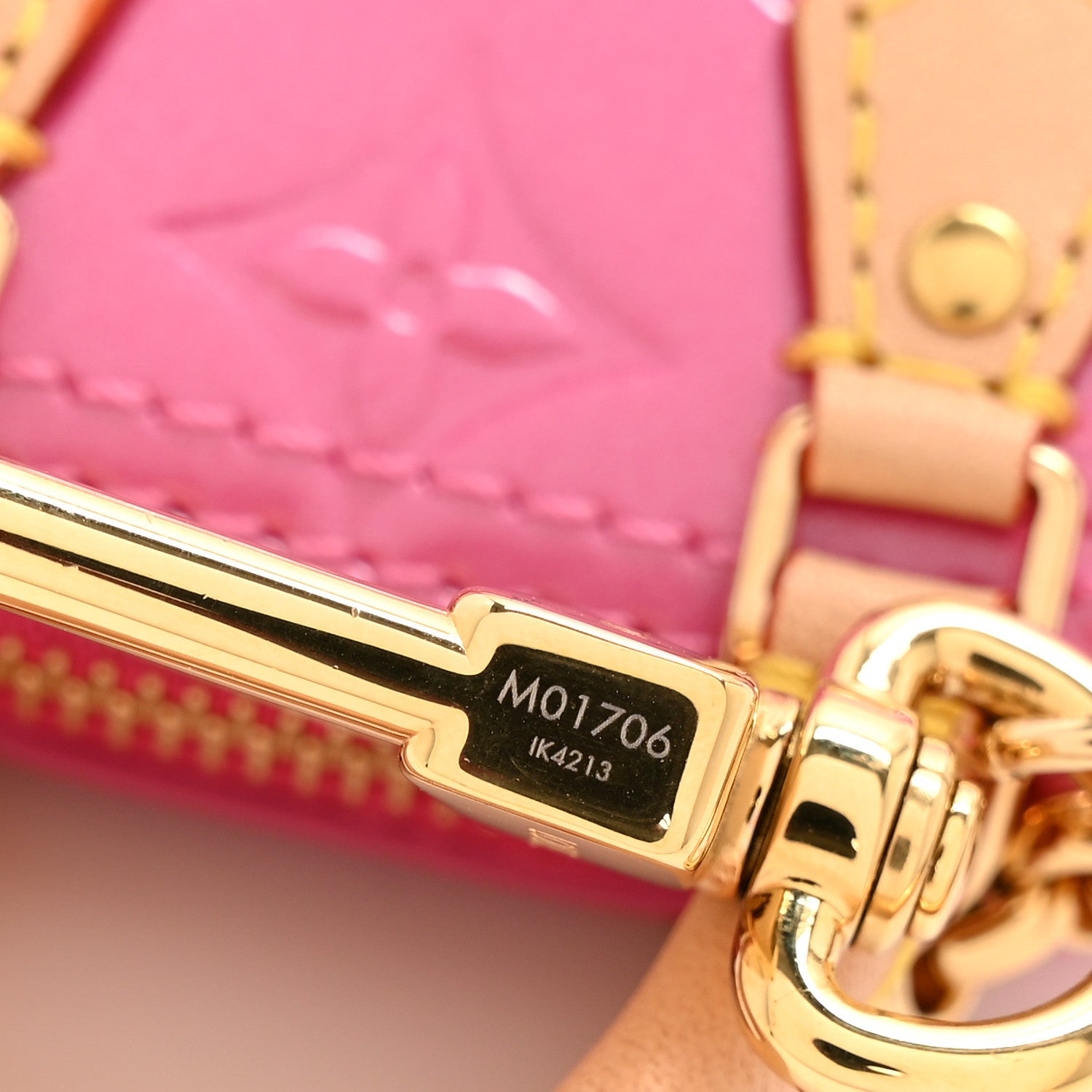 Louis Vuitton Vernis Monogram Micro Alma Bag Charm Key Holder Neon