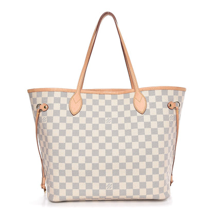 Louis Vuitton Damier Azur Neo Neverfull MM Rose Ballerine 1 of 9