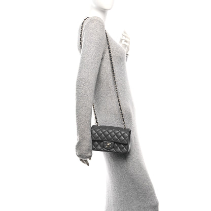 Chanel Lambskin Quilted Mini Rectangular Flap Blue 2 of 11