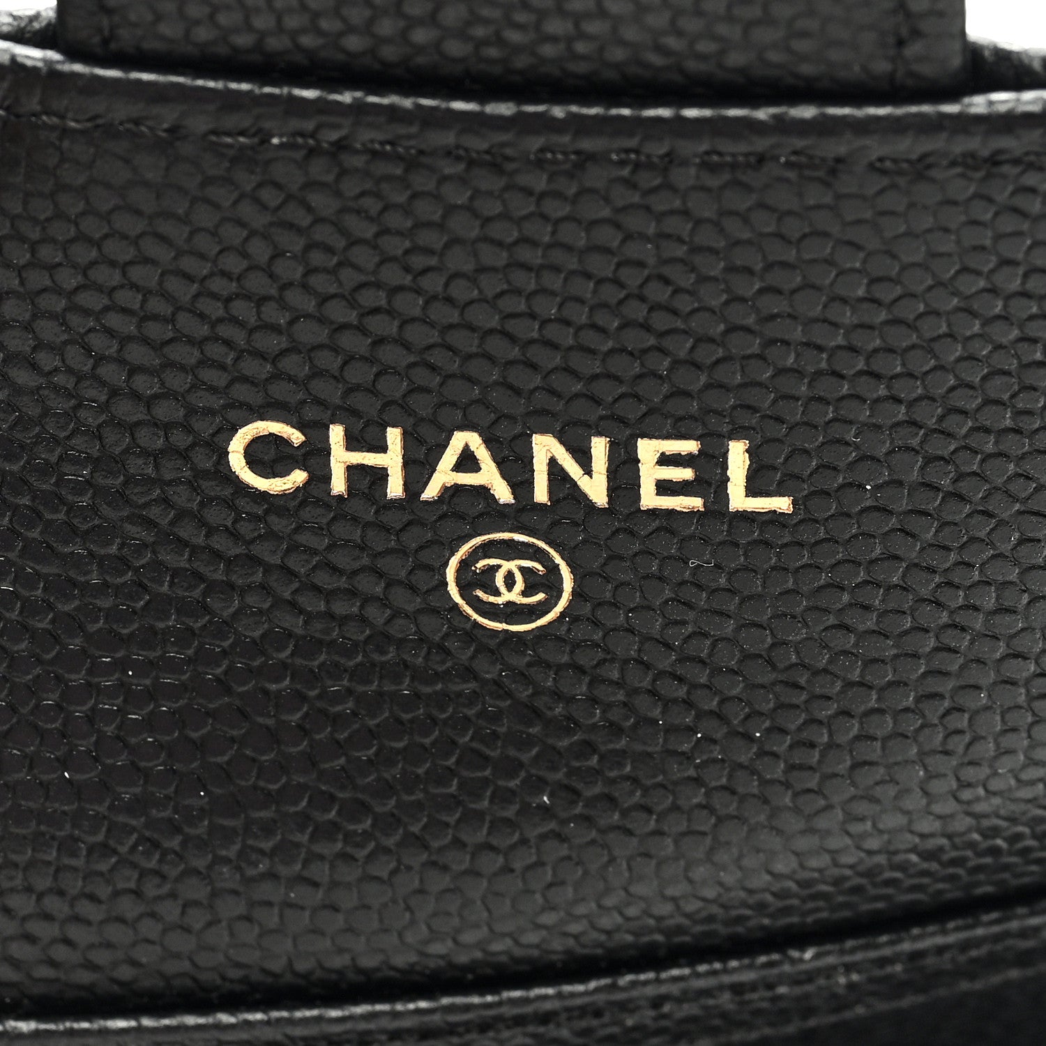 Chanel Caviar Quilted Flap Card Holder On Chain Black 6 of 9