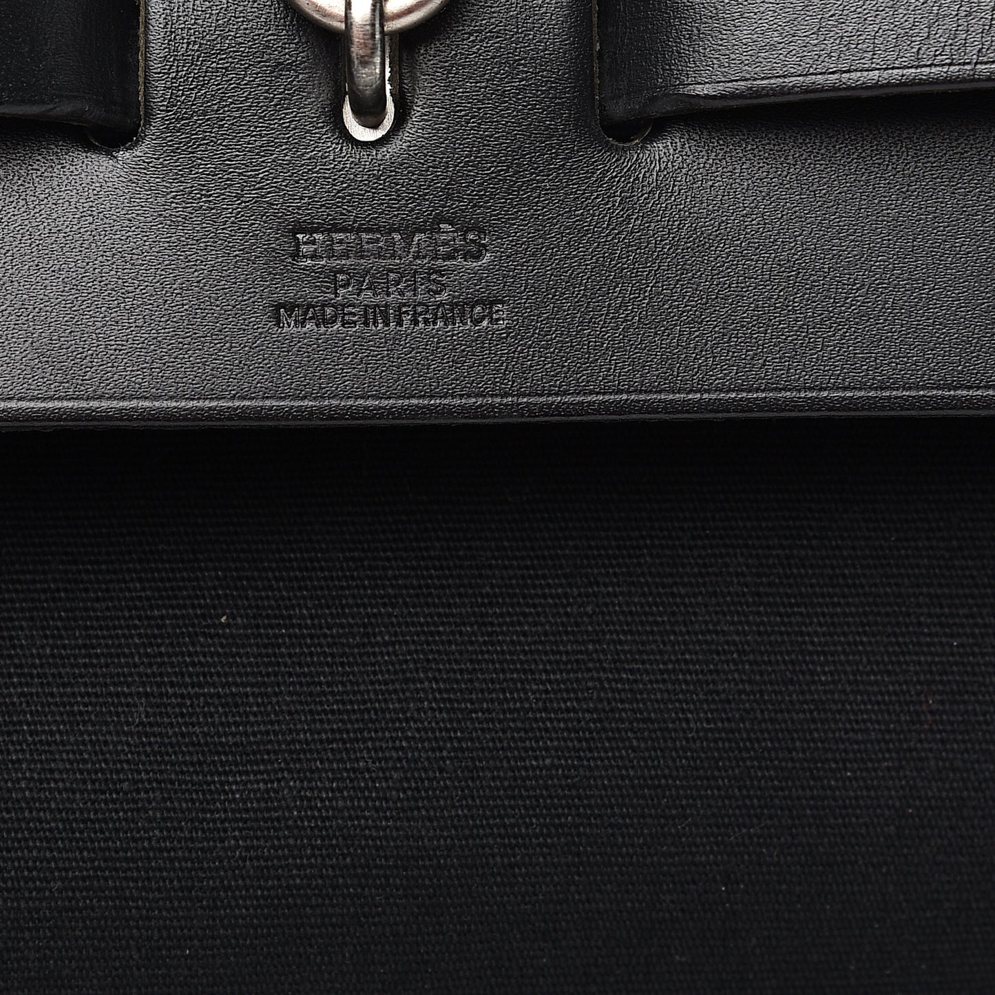 Toile Vache Calfskin Herbag 30 PM Backpack Black