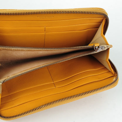 Bottega Veneta Nappa Intrecciato Bi-Color Zip Around Wallet 5 of 9