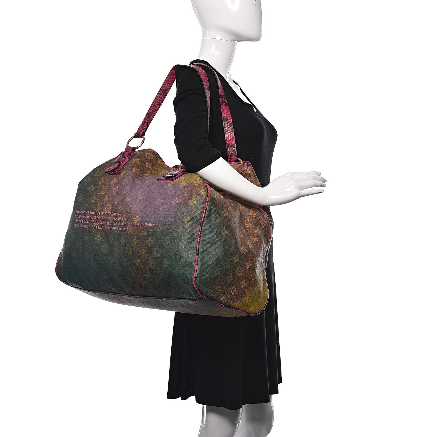 Louis Vuitton Richard Prince Monogram Karung Duderanch Jokes Tote 2 of 12
