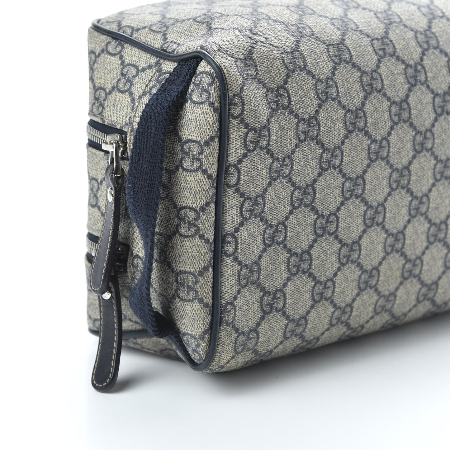 GG Supreme Monogram Toiletry Case Navy