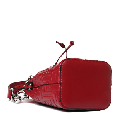 Fendi Vitello Liberty F is Fendi FF 1974 Embossed Mini Mon Tresor Bucket Bag Fragola 4 of 13