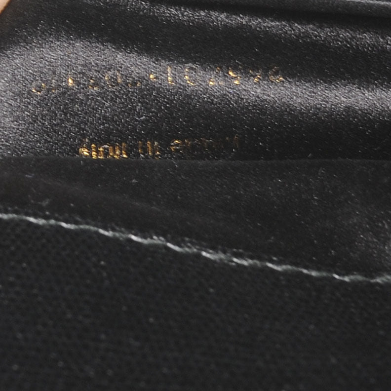 Textured Leather ChYc Clutch Black