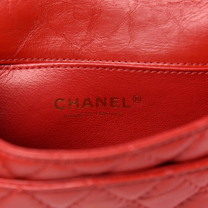 Chanel Aged Calfskin Quilted 2.55 Reissue Flap Belt Bag Red 6 of 10