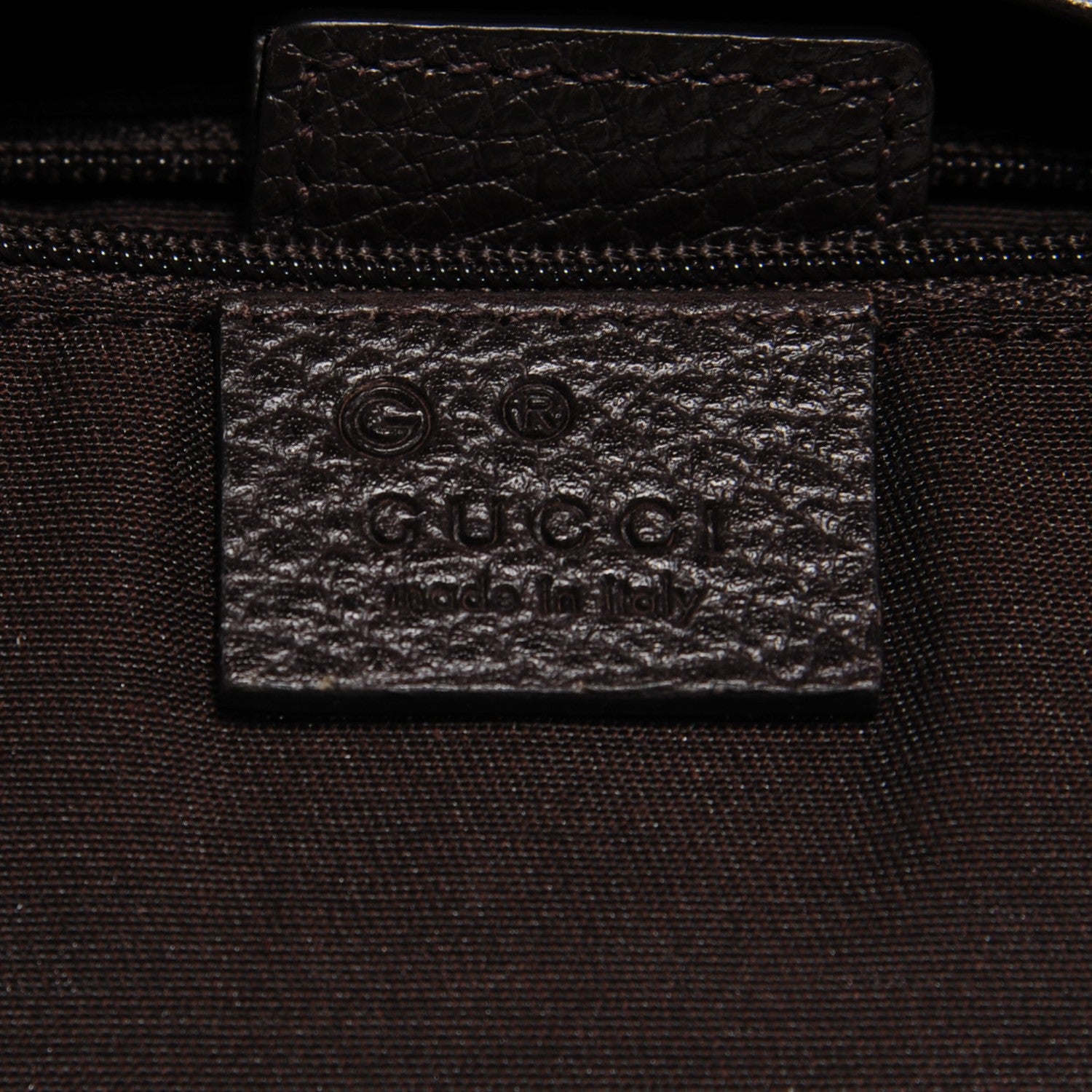 Gucci Monogram Dollar Calfskin Large Sukey Tote Beige Ebony Testa di Moro 6 of 7