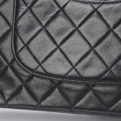 Chanel Lambskin Quilted Medium Double Flap Black 15 of 16