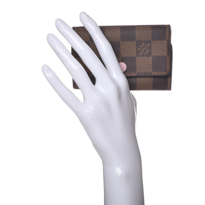 Louis Vuitton Damier Ebene Multicles 6 Key Holder Rose Ballerine 10 of 15