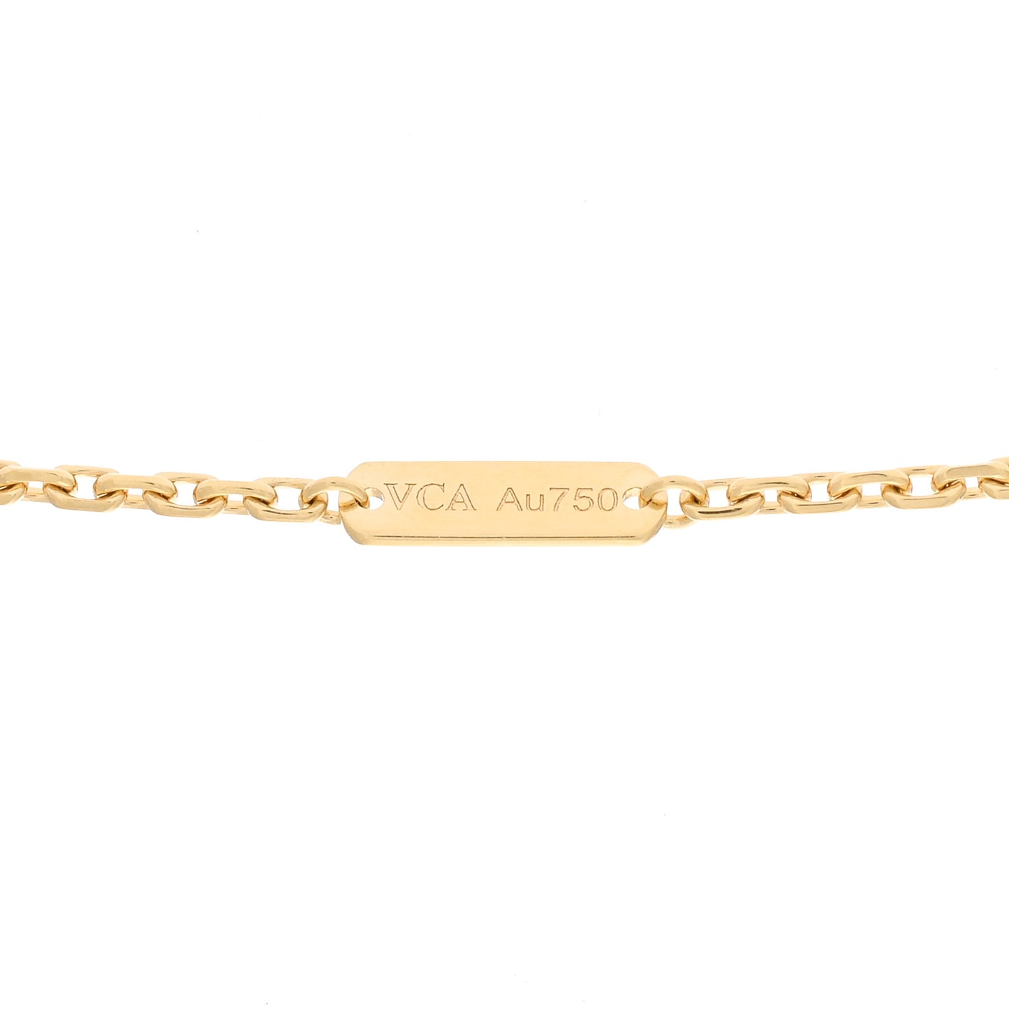 18K Yellow Gold Guilloche Magic Alhambra Long Necklace