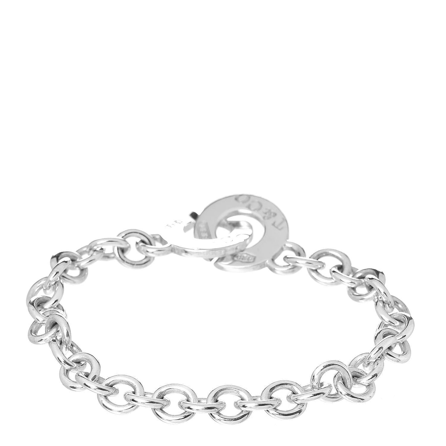 Sterling Silver 1837 Circle Clasp Bracelet