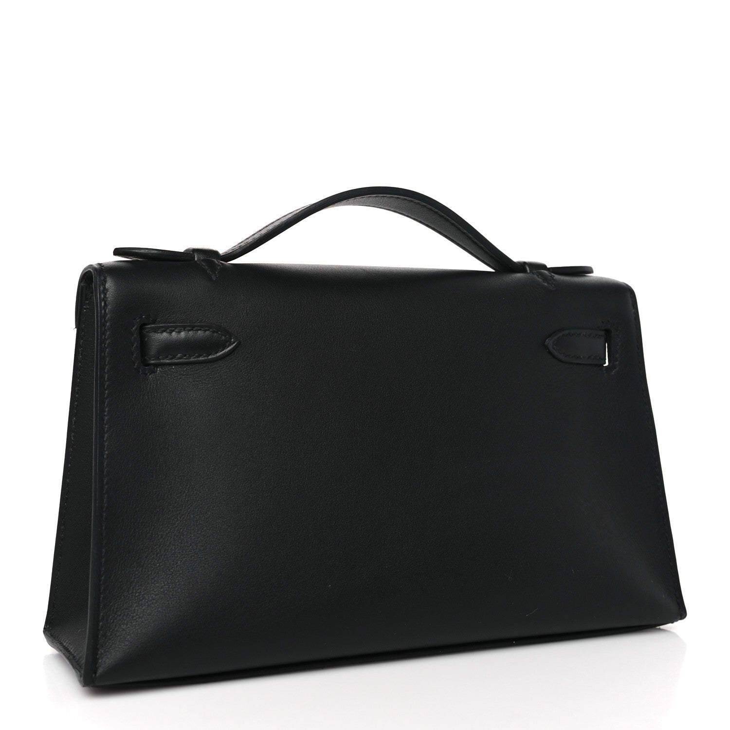 Hermes Swift Kelly Pochette Clutch Black 3 of 11